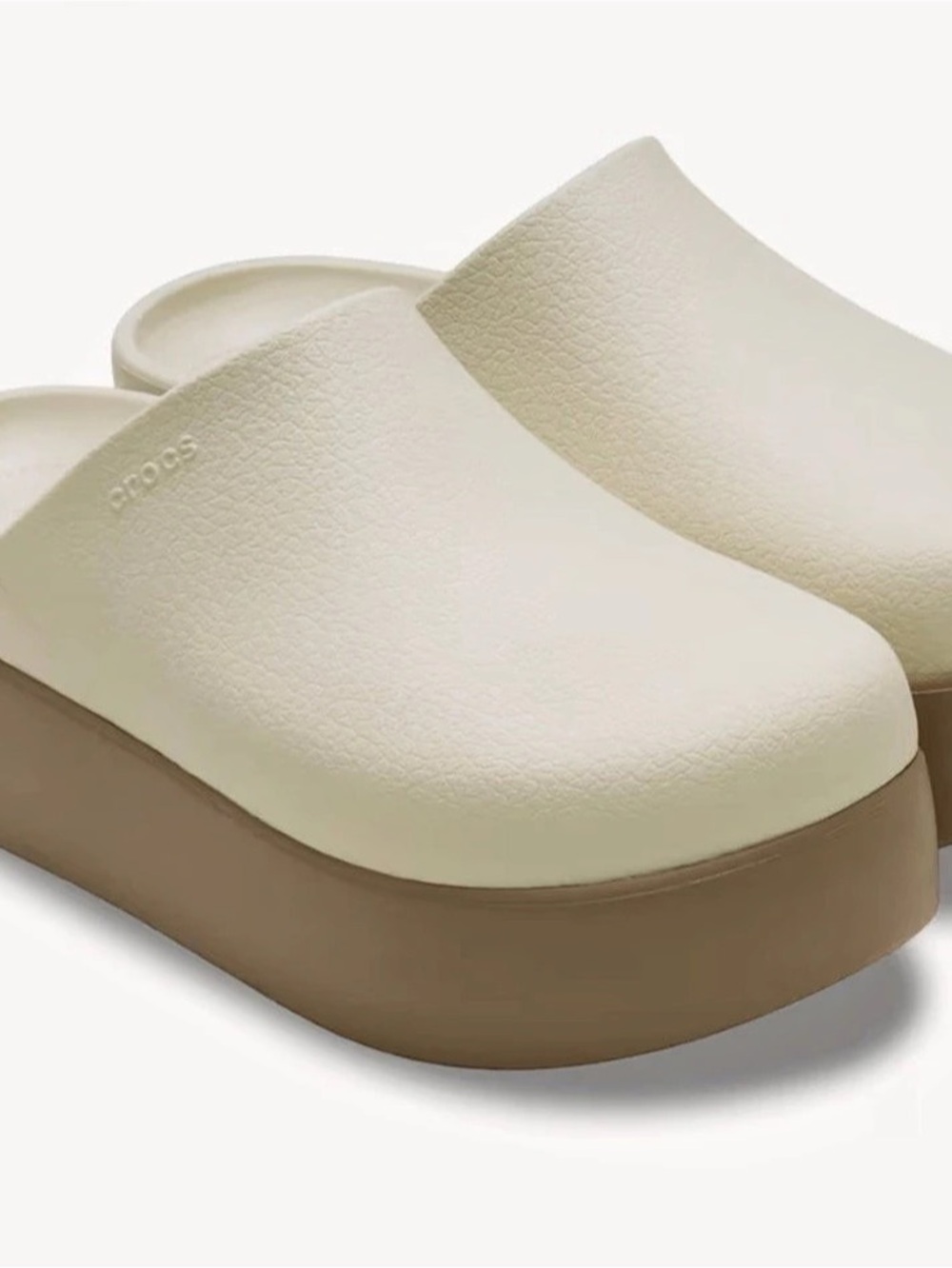 Dylan platform Clog in color frappé/ latte